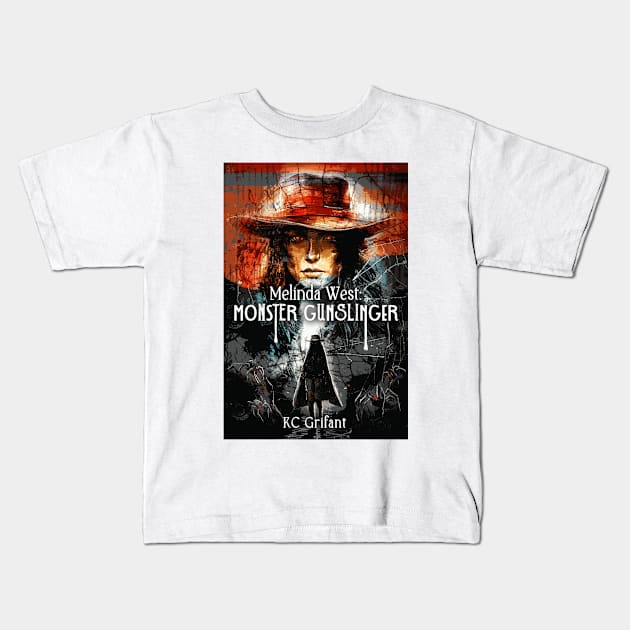 Melinda West Monster Gunslinger Kids T-Shirt by Brigids Gate Press